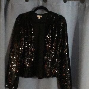 Sequin Black Jacket
